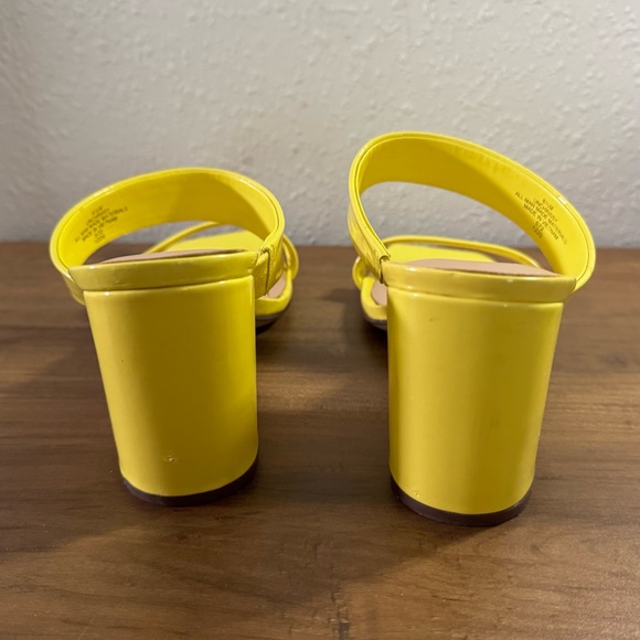 UNISA WOMEN'S CHRISSY SQUARE TOE HEELED SANDALS,YELLOW, US SIZE 6.5 MEDIUM, FUN! - Picture 9 of 13